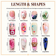 Burgundy Press On Nails | Silver Chrome, Butterfly & Cross Nails | Gothic Glam & Concert Nails | Handmade Nail Set