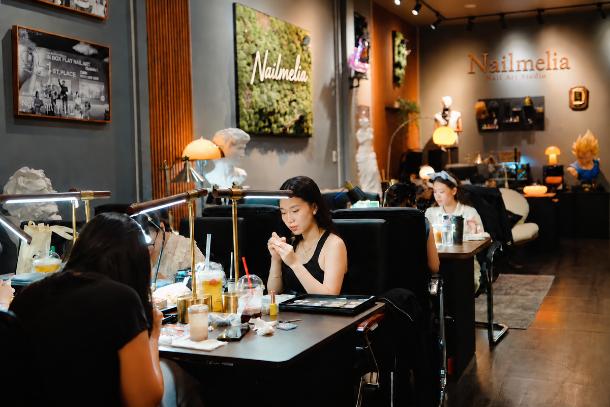 Inside the Nailfable nail salon
